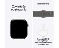 Apple OUTLET - Watch 11 42/Naturalny Tytan/Szary Pasek S/M 5G - 1570856 - zdjęcie 8